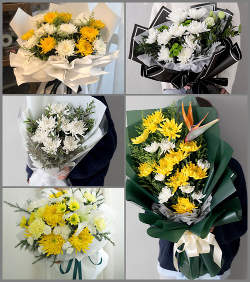 四川成都都江堰市龙池镇白事花束代送